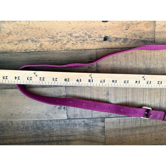 White Stuff Crossbody Bag Womens Mini Dark Purple Mini Fern Pebbled Leather - Picture 14 of 14